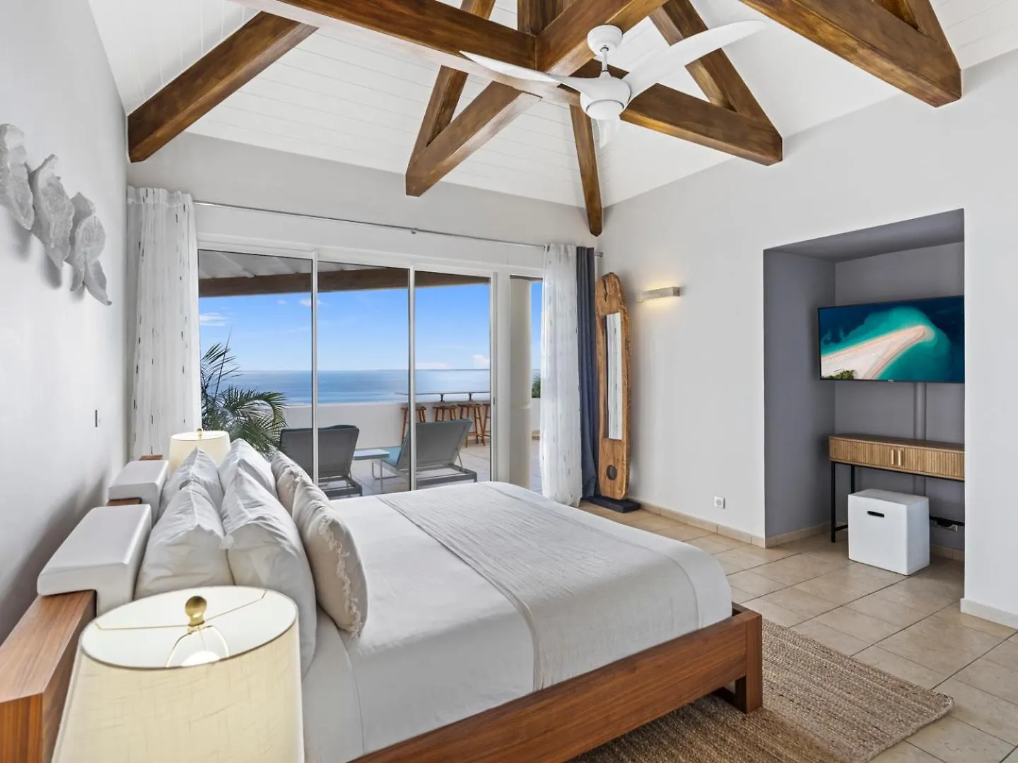 Ocean 5 Happy Bay 6 Bedroom Villa, Stunning Ocean Views, 2 Beaches, Close To Grand-Case Dining La Savane