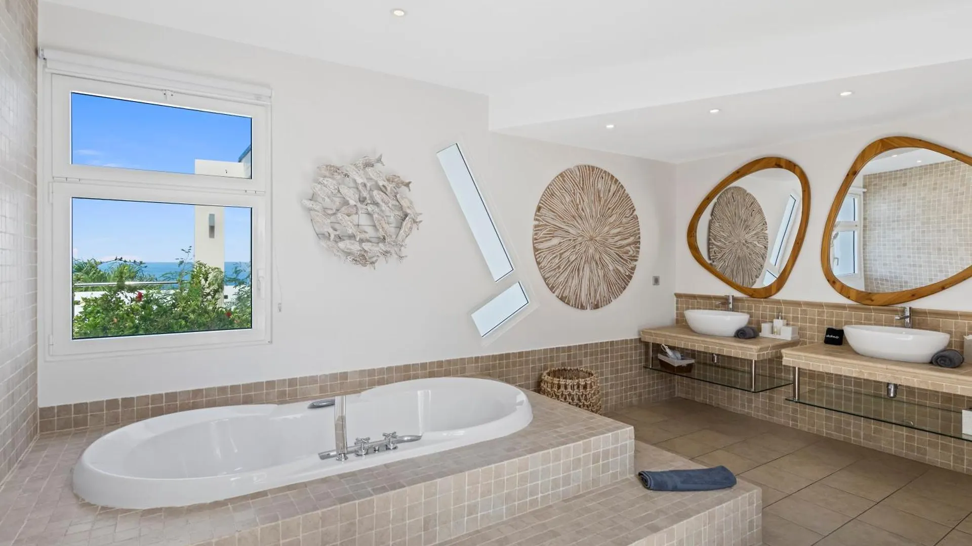 Ocean 5 Happy Bay 6 Bedroom Villa, Stunning Ocean Views, 2 Beaches, Close To Grand-Case Dining La Savane Villa