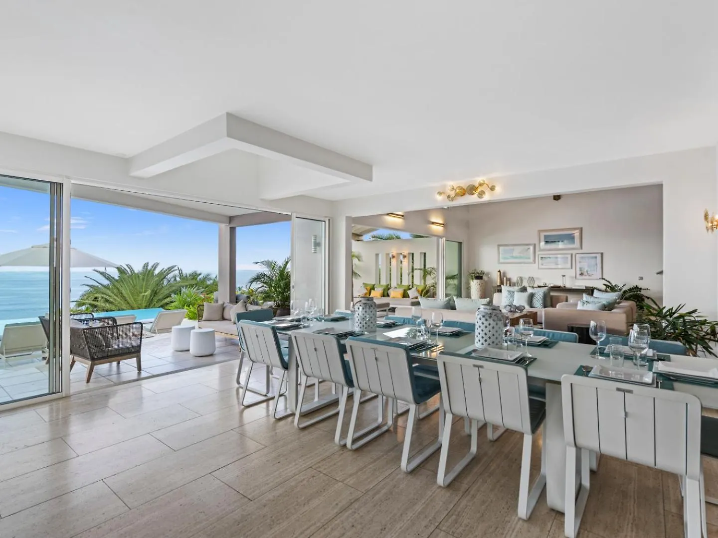 Ocean 5 Happy Bay 6 Bedroom Villa, Stunning Ocean Views, 2 Beaches, Close To Grand-Case Dining La Savane