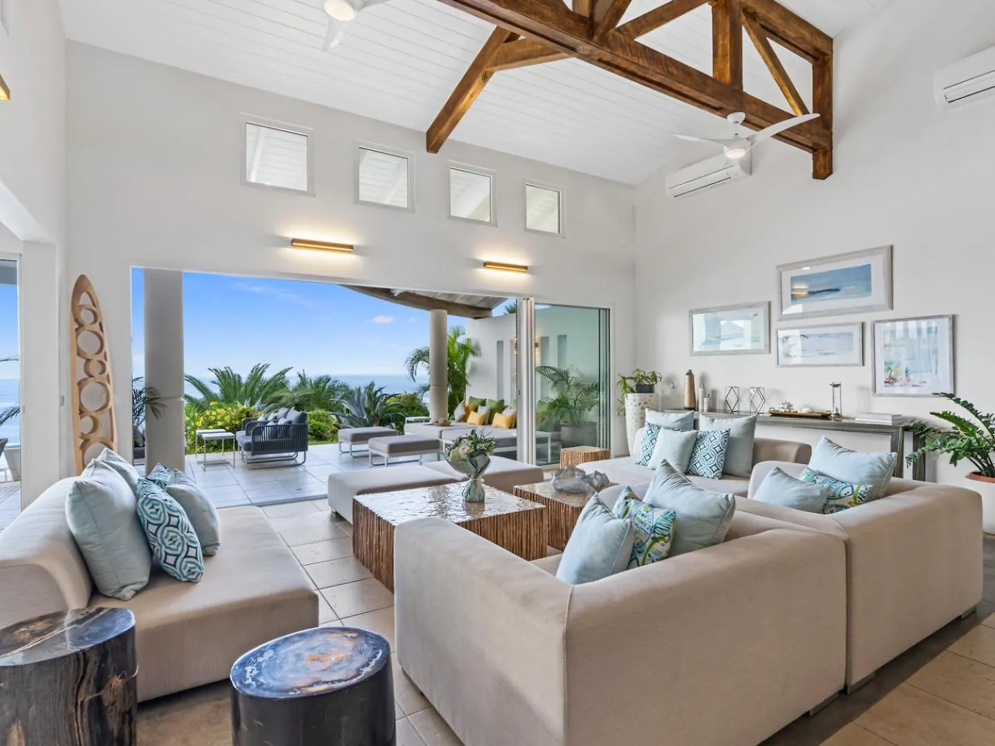Ocean 5 Happy Bay 6 Bedroom Villa, Stunning Ocean Views, 2 Beaches, Close To Grand-Case Dining La Savane Sint Maarten