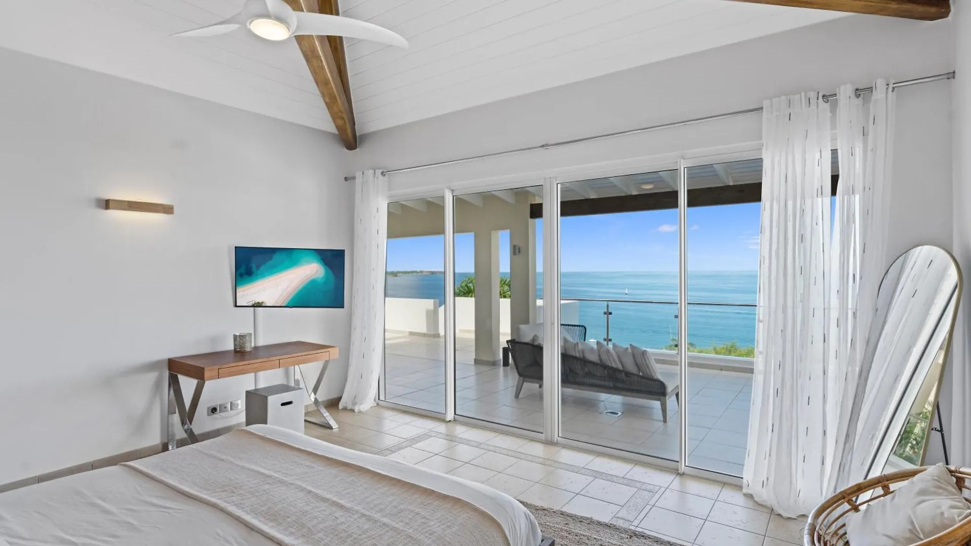 Ocean 5 Happy Bay 6 Bedroom Villa, Stunning Ocean Views, 2 Beaches, Close To Grand-Case Dining La Savane Villa