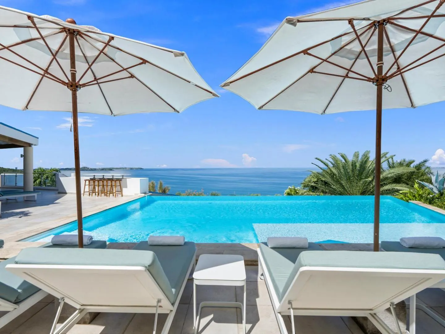 Ocean 5 Happy Bay 6 Bedroom Villa, Stunning Ocean Views, 2 Beaches, Close To Grand-Case Dining La Savane Villa